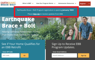 Earthquake Brace and Bolt EBB
