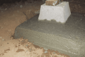 Concrete Pads Under Footing