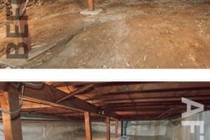 Crawl Space Repair Before and After