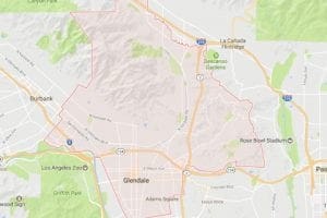 Glendale CA Map
