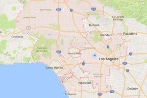 LA CA Map