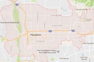 Pasadena CA Map