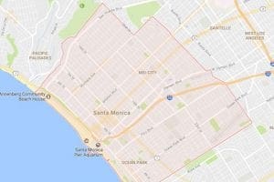Santa Monica CA Map